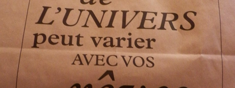 La taille de l'Univers peut varier avec vos rêves